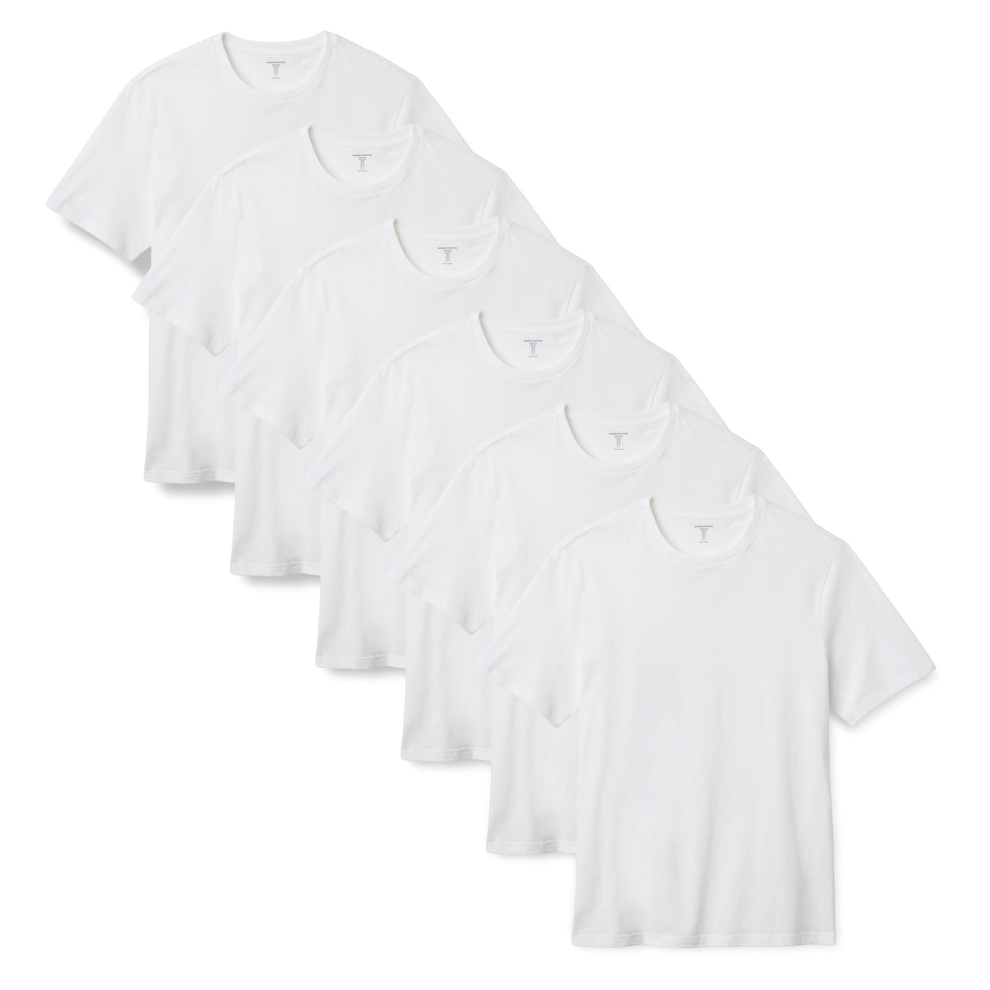 HOTAmazon Essentials Men's Regular-Fit Short-Sleeve T-Shirt, Pack of 6