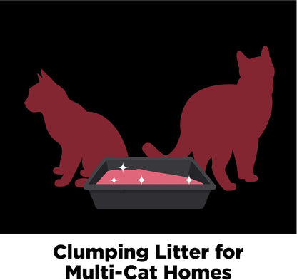 HOTARM & HAMMER Clump & Seal Platinum Clumping Cat Litter, Online Only, 37 Lbs | Clumping Litter, Rock-Hard Clumps, Baking Soda Odor Eliminators, 14-Day Odor Control