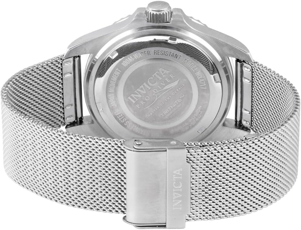 HOTInvicta Pro Diver Men 43mm Stainless Steel Steel Black dial PC32 Quartz