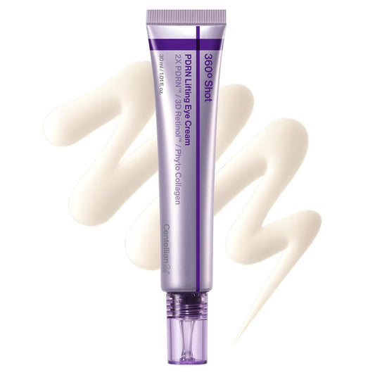 HOTCENTELLIAN 24 360º Shot PDRN Eye Cream - Anti-Aging Retinol Eye Cream with TECA, Collagen, Firming & Wrinkle Smoothing, Hydrating Care for Dark Circles, Under-Eye Bags & Crow's Feet, 1.01 fl oz