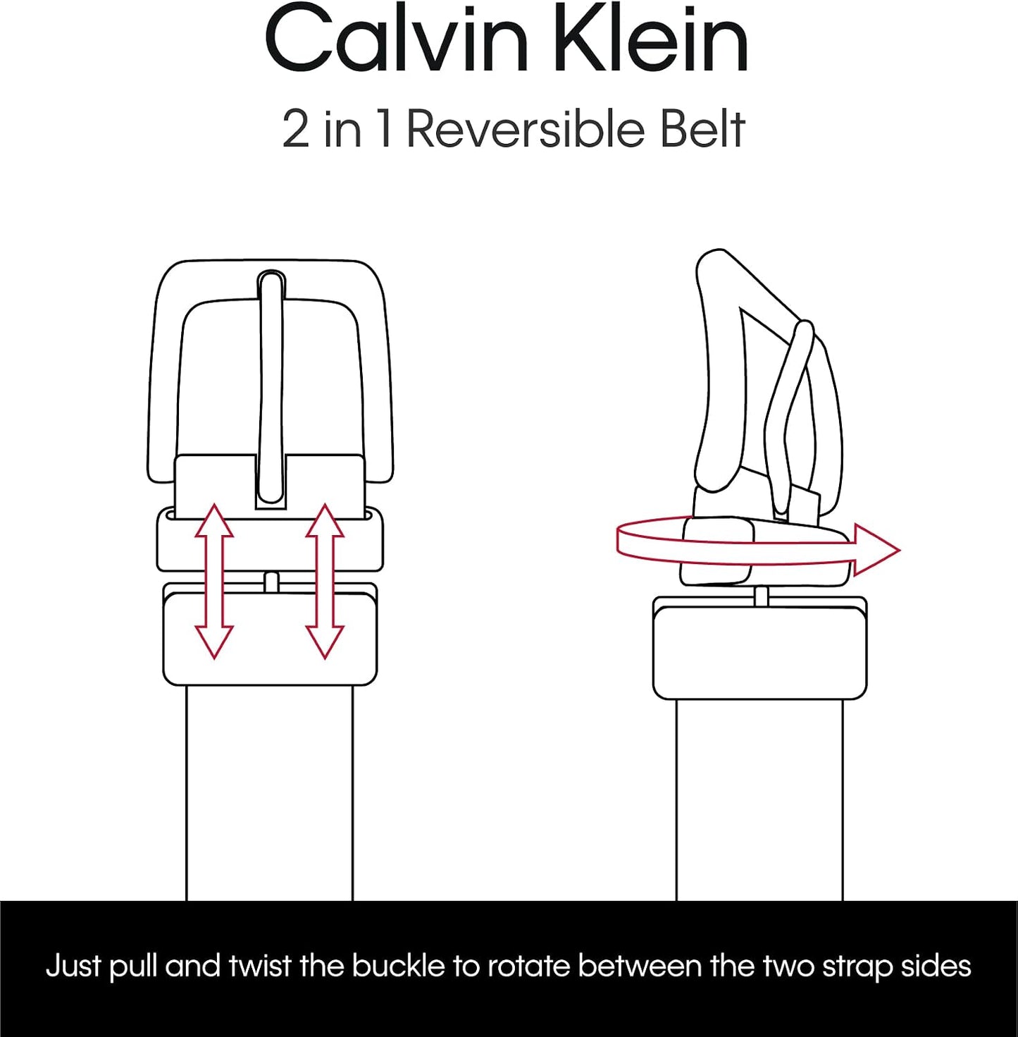 HOTCalvin Klein Women's 2-in-1 Reversible Versatile Belts for Jeans, Trousers and Dresses (Regular and Plus Sizes)