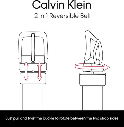 HOTCalvin Klein Women's 2-in-1 Reversible Versatile Belts for Jeans, Trousers and Dresses (Regular and Plus Sizes)