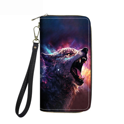 HOTWomen's Large Capacity Wallet PU Leather Double Zipper Clutch Purse Multifunctional Wallet with Removable Wristlet Strap for Smart Phone/Coin/Card/Cash, Floral Quotes Bible Verse Philippians 4-13