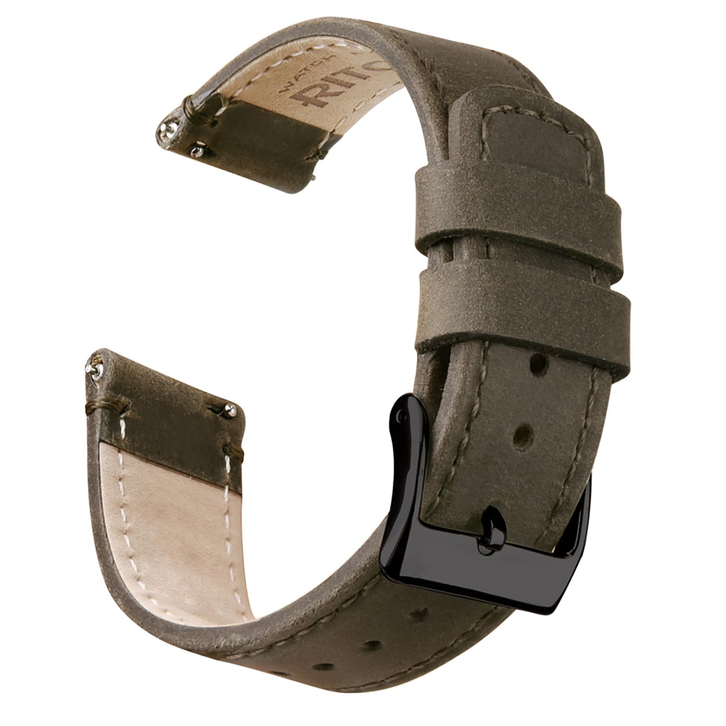 HOTRitche Christmas Gift Quick Release Leather Watch Band Leather Watch Strap 18mm 19mm 20mm 21mm 22mm 23mm or 24mm for Men and Women, White Elephant Gifts, Stocking Stuffers For Men