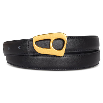 HOTAurolran Women's Leather Belt with Buckle - Ideal for Dresses, Jeans, and Coats