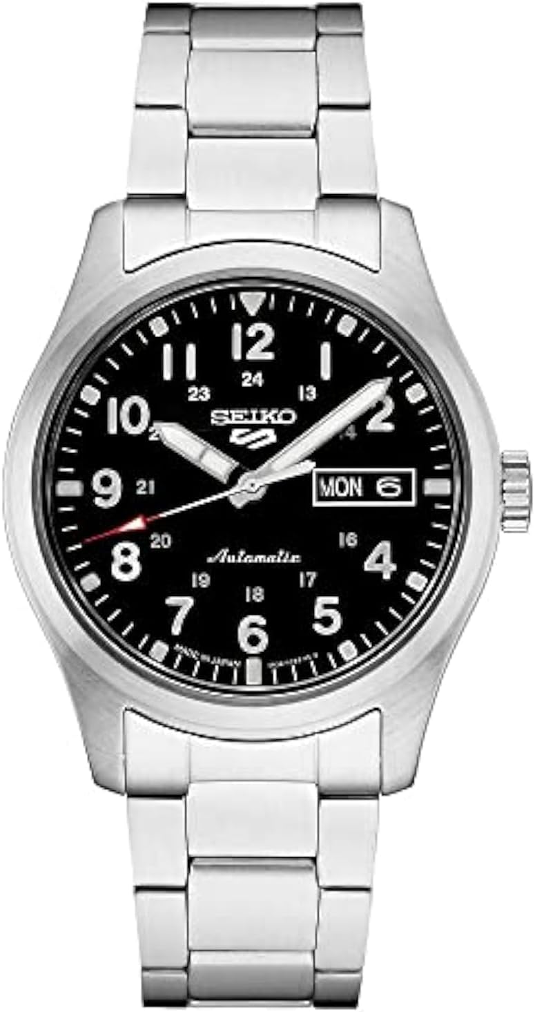 HOTSEIKO 5 Sports Automatic Watch for Men | 5 Sports - Day/date Calendar, Lumibrite Hands and Markers, Rotating Bezel, 100m Water-Resistant, 4R36 Movement