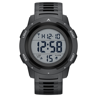 HOTGOLDEN HOUR Mens Waterproof Digital Sport Watches Wide Screen Easy Read Display Military Style with Rubber Strap