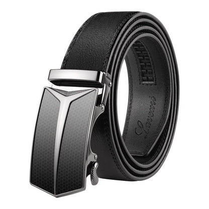 HOTLavemi Men's Real Leather Ratchet Dress Casual Belt, Cut to Exact Fit,Elegant Gift Box