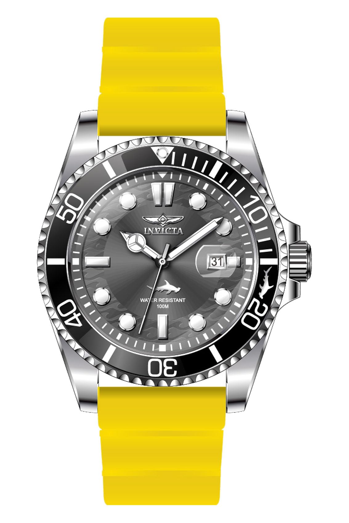 HOTInvicta Pro Diver Men 43mm Stainless Steel Steel Black dial