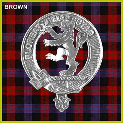 HOTBrown Scottish Clan Crest Badge Sporran