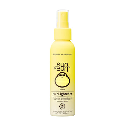HOTSun Bum Hair Lightener Spray - For Blonde to Medium Brown Hair Types - UV Protecting - Enriched with Pineapple and Meyer Lemon - Vegan - 4 oz