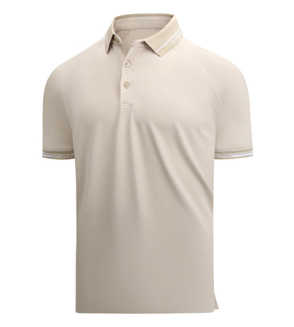 HOTAlex Vando Mens Golf Shirt Moisture Wicking Quick-Dry Short Sleeve Polo | UPF40,Soft & stretch,Sweat resistant,Multi-scene sports & office apparel