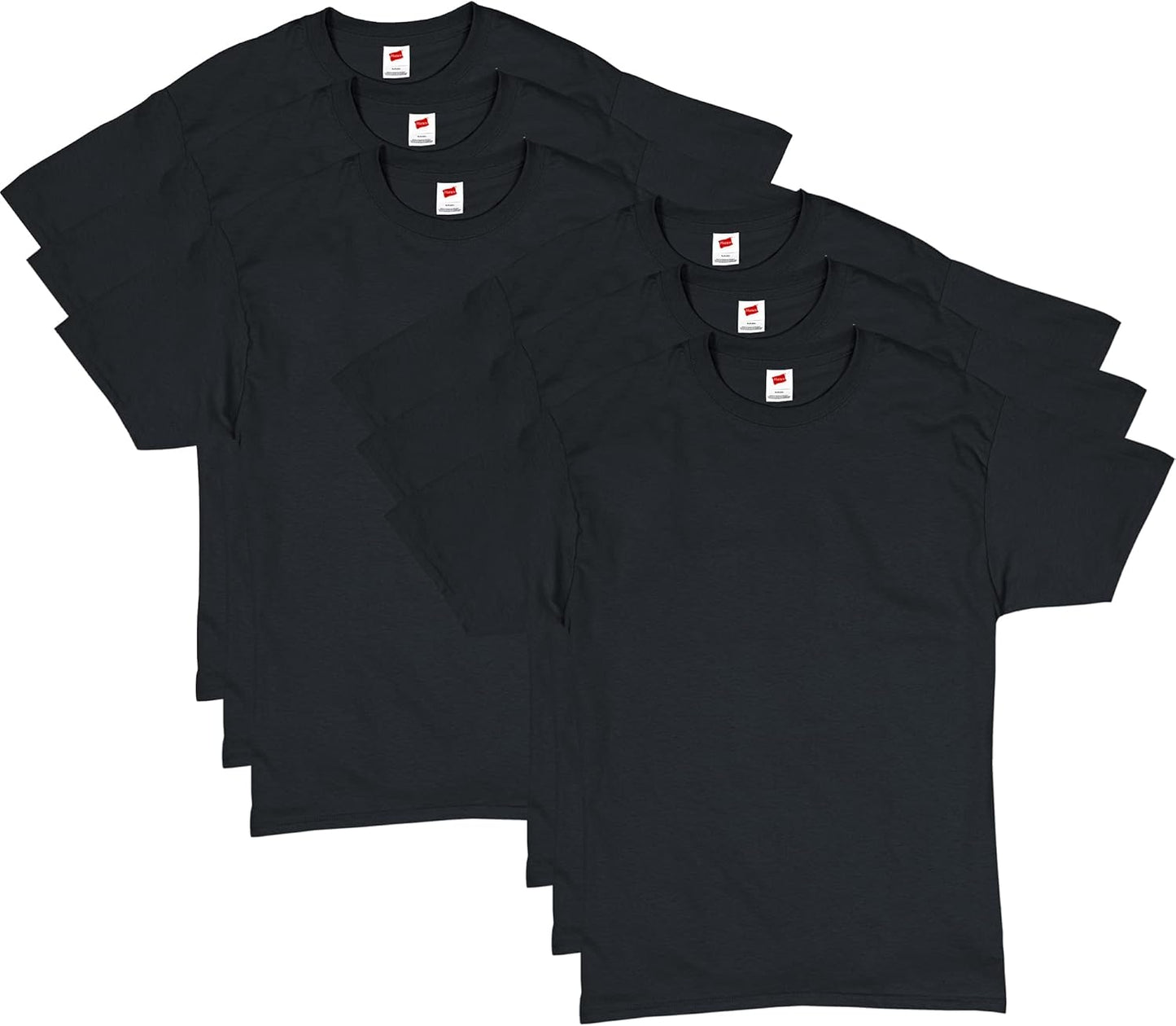 HOTHanes Men's T-Shirt Pack - 4 or 6 Pack - Essential-T Crewneck Cotton T-Shirts - Everyday Men's Clothing - Big & Tall