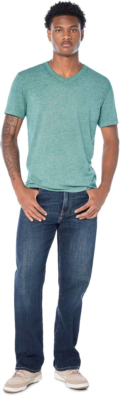 HOTLucky Brand Men's Venice Burnout V Neck Tee