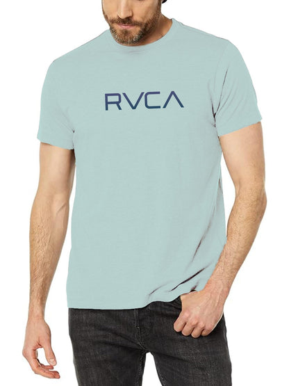 HOTRVCA Mens Short Sleeve Lightweight Lounge Crew Tee Loungewear Crew Neck