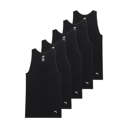 HOTPuma Men's 5 Pack Cotton Rib Tank Top