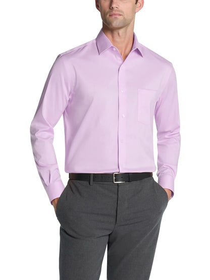 HOTVan Heusen Men's Dress Shirt Regular Fit Ultra Wrinkle Free Flex Collar Stretch Solid