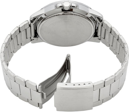 HOTCasio MTP-VD01D-2EV Men's Enticer Stainless Steel Blue Dial Casual Analog Sporty Watch