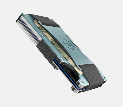 HOTThe Ridge EDC Bundle: The Ridge Sea Glass Cash Strap Wallet for Women + Airtag Case Combo - Secure, and RFID Protected Wallet with Airtag Holder and Cash Strap.