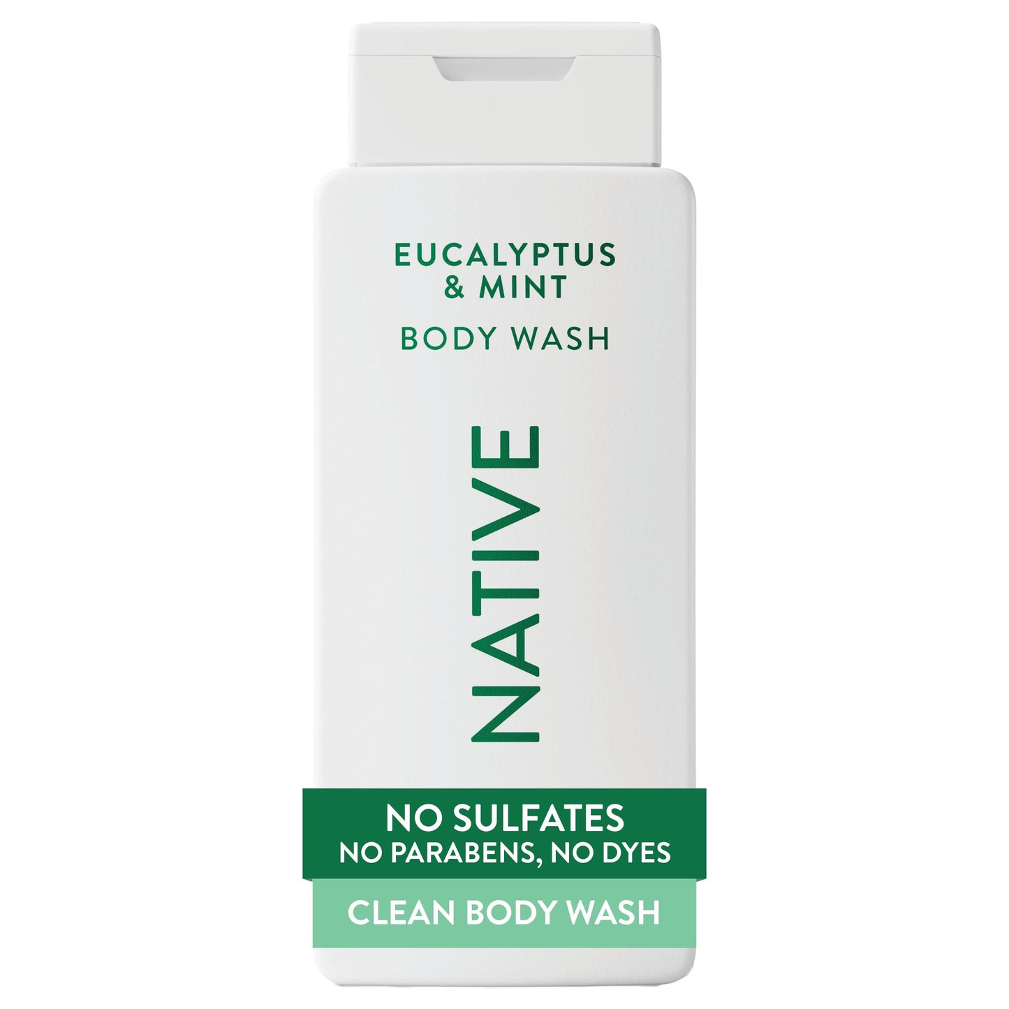 HOTNative Clean Body Wash, Gentle & pH-balanced for Sensitive Skin, 24-Hr Freshness for Men & Women, Vegan & Cruelty-Free, Free of Sulfates, Parabens & Phthalates, Sea Salt & Cedar, 18 fl oz