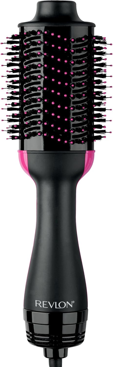 HOTREVLON One-Step Volumizer Hair Dryer and Styler – Easy Salon-Style Blowouts – Less Frizz, More Shine, and Reduced Heat Damage, for All Hair Types and Lengths (Black)