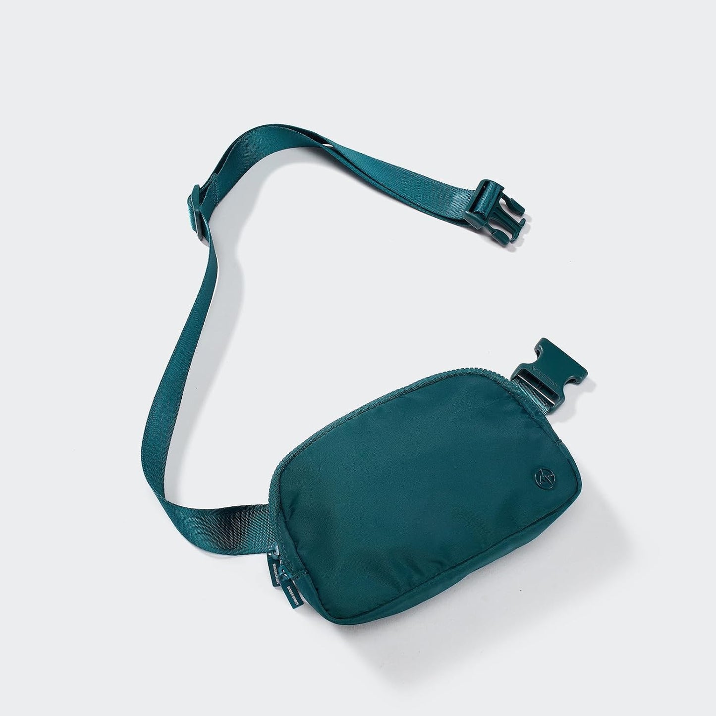 HOTPander Two Way Zipper Fanny Pack Nylon Everywhere Belt Bag for Women, Water Repellent Waist Packs, Crossbody Bags with Adjustable Strap (Teal Blue).