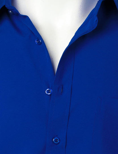 HOTZEROYAA Men's Regular Fit Dress Shirt Solid Wrinkle-Free Long Sleeve Casual Business Button Up Shirts with Pocket