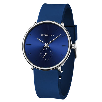 HOTCRRJU Men’s Women Watch Casual Stylish Waterproof Quartz Unisex Wristwatches, Ultra Thin Watches for Men Women, Colorful Silicone Band