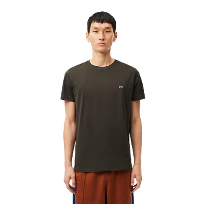 HOTLacoste Men's Short Sleeve Pima Jersey Crew Neck Tee