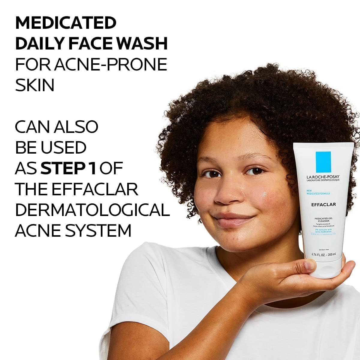 HOTLa Roche-Posay Effaclar Medicated Gel Cleanser, 2% Salicylic Acid Cleanser + LHA + Glycerin, Foaming Acne Face Wash, Helps Clear & Prevent Acne Breakouts, Oil Free, Targets Excess Oil