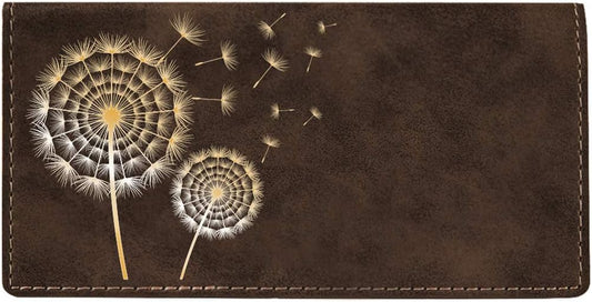 HOTCAROUSELCHECKS Make A Wish Laser Engraved Leatherette Checkbook Cover