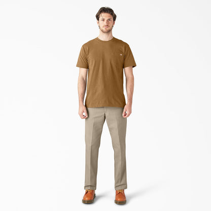 HOTDickies Men's Heavyweight Heathered Short Sleeve Pocket T-Shirt