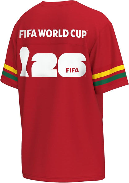 HOTOuterstuff FIFA World Cup 2026 Mens Short Sleeve V-Neck Football Jersey