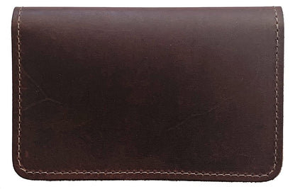 HOTRustic Hickory Leather Top Stub Checkbook Cover