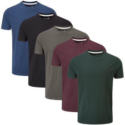 HOTCharles Wilson Men's 5 Pack Crew Neck T-Shirt