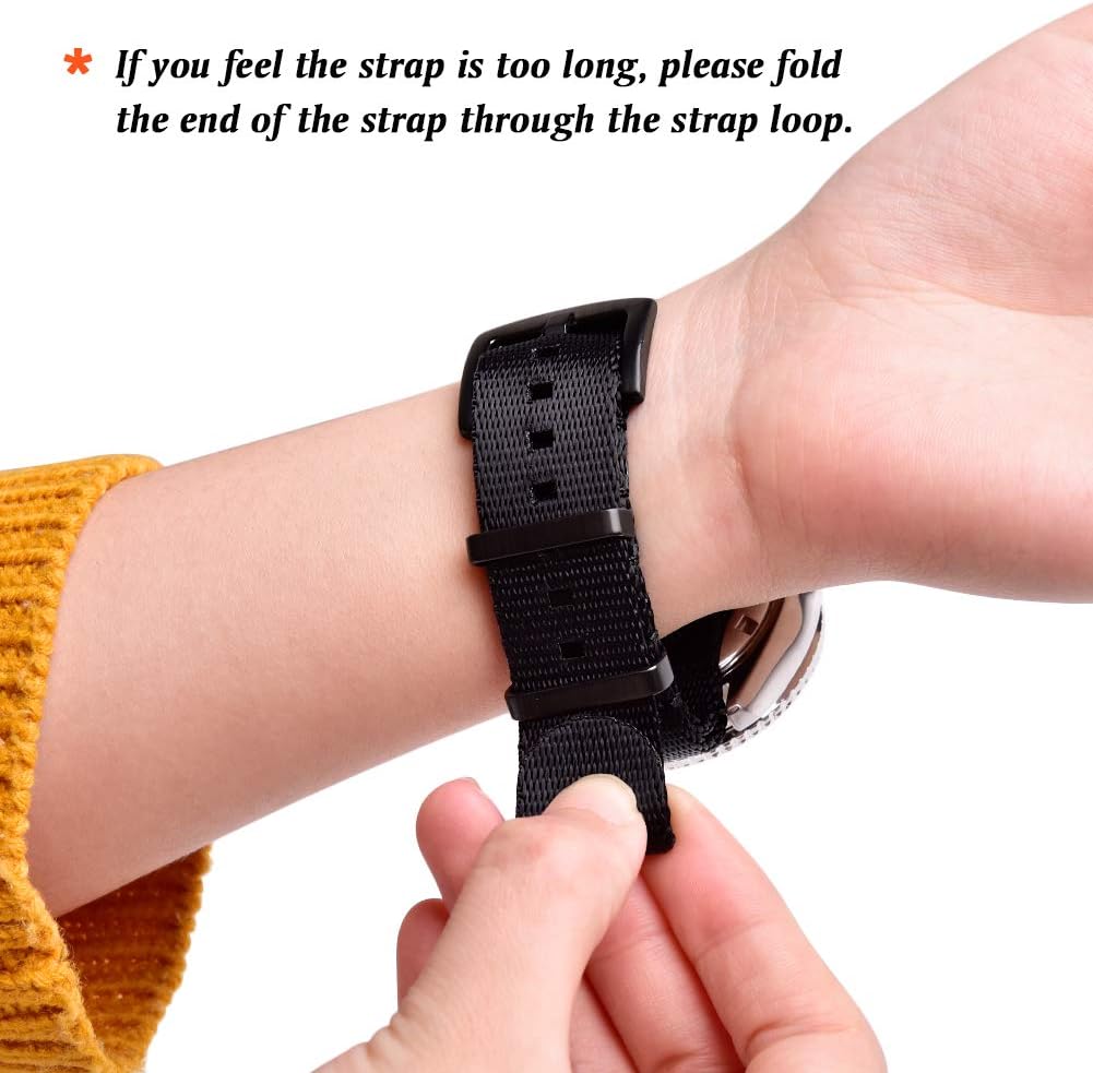 HOTRitche Military Ballistic Nylon Watch Strap with Heavy Buckle 18mm 20mm 22mm Premium Nylon Watch Bands for Men Women