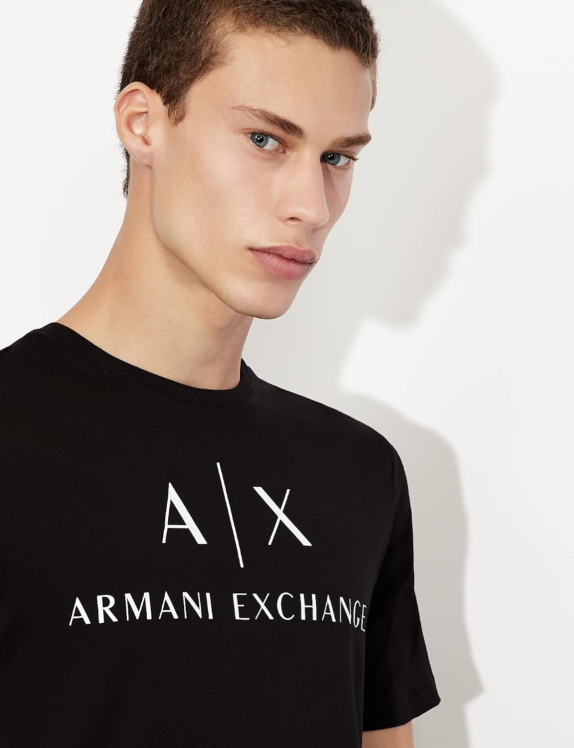 HOTAX Armani Exchange Men's Crew Neck Logo Tee