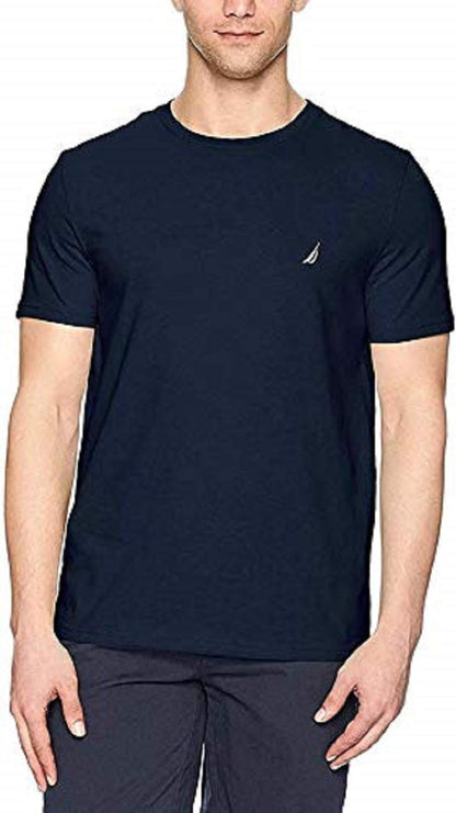 HOTNautica Men's Short Sleeve Solid Crew Neck T-Shirt Shirt