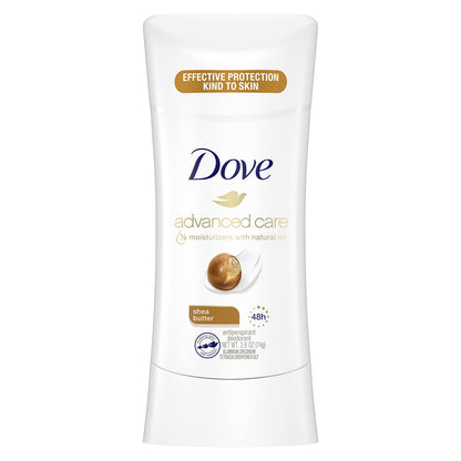 HOTDove Advanced Care Antiperspirant Caring Coconut, 2 Count Deodorant Stick for Women, for 48 Hour Protection And Soft And Comfortable Underarms, 2.6 oz
