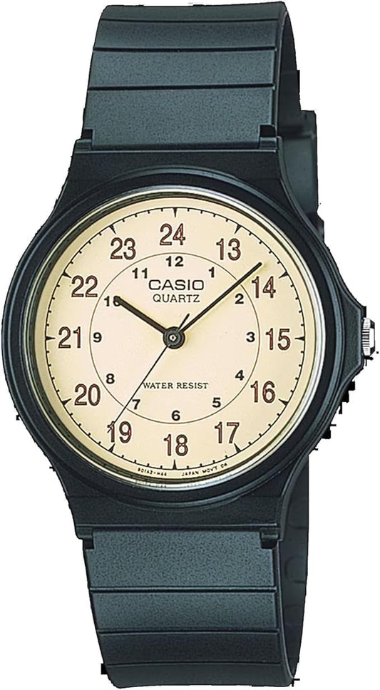 HOTCasio MQ24 Series | Quartz Analog Watch for Men | Water Resistant | Resin Case | Resin Band | Resin Glass | Three Hand Analog (HR, Min, SEC) | Classic Casio Design | 3 Year Battery