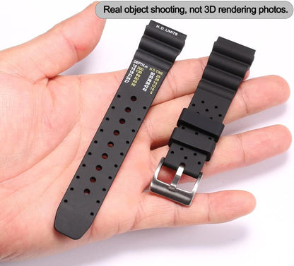 HOT20mm Soft Silicone Strap compatible with Citizen Hyper Aqualand Duplex Promaster Men's Dive Watch Band waterproof wristband watches Accessories