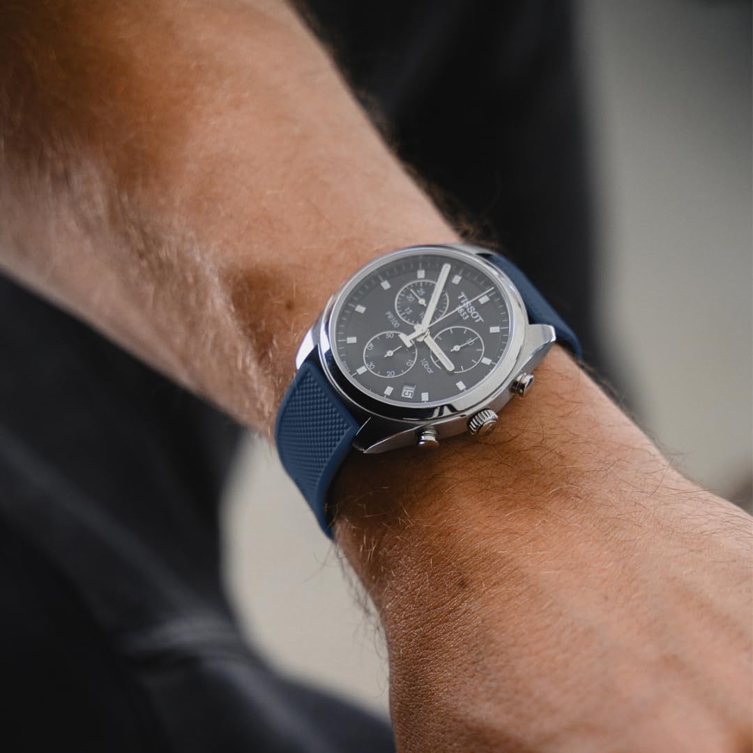 HOTBARTON Elite Silicone Watch Bands - Quick Release - Choose Strap Color & Buckle Color (Stainless Steel, Black PVD or Gunmetal Grey) - 18mm, 20mm, 22mm & 24mm Watch Straps