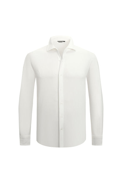 HOTSAMERM Mens Dress Shirt Stretch Wrinkle Free Casual Button Down Shirts | 4-Way Stretch & Moisture Wicking Performance Shirt for Business, Wedding, Work, Church, Easy Care Lightweight & Breathable