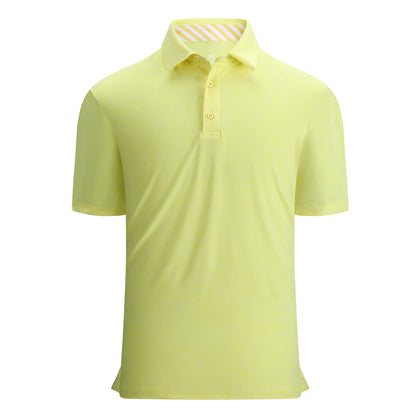 HOTAlex Vando Mens Golf Shirt Moisture Wicking Quick-Dry Short Sleeve Polo | UPF40,Soft & stretch,Sweat resistant,Multi-scene sports & office apparel