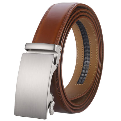HOTLavemi Men's Real Leather Ratchet Dress Casual Belt, Cut to Exact Fit,Elegant Gift Box