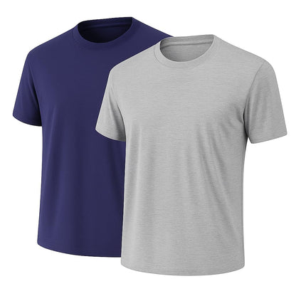 HOT6-Pack Bulk Men’s T-Shirts – Soft Pre-Shrunk Premium Cotton, Short Sleeves, Reinforced Collar, Crew Neck, Casual Fit