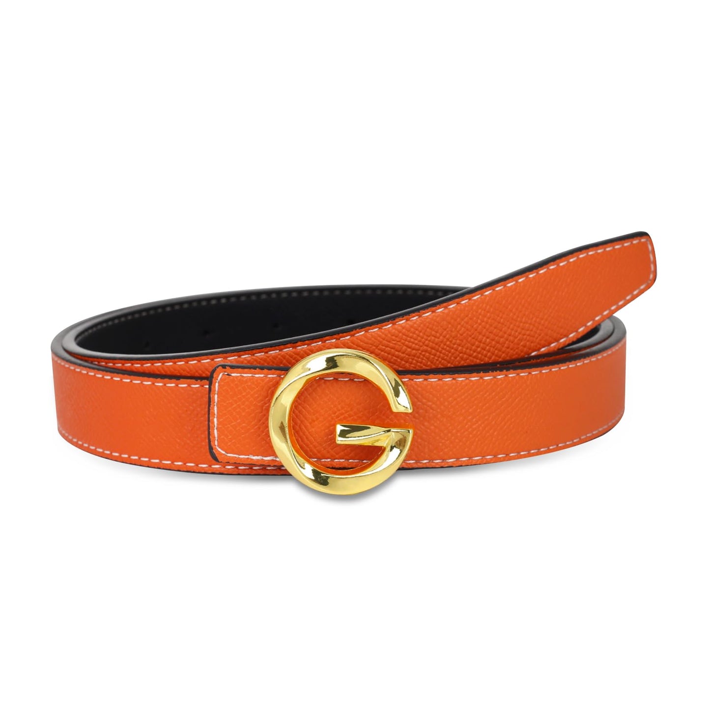HOTAurolran Women's Leather Belt with Buckle - Ideal for Dresses, Jeans, and Coats