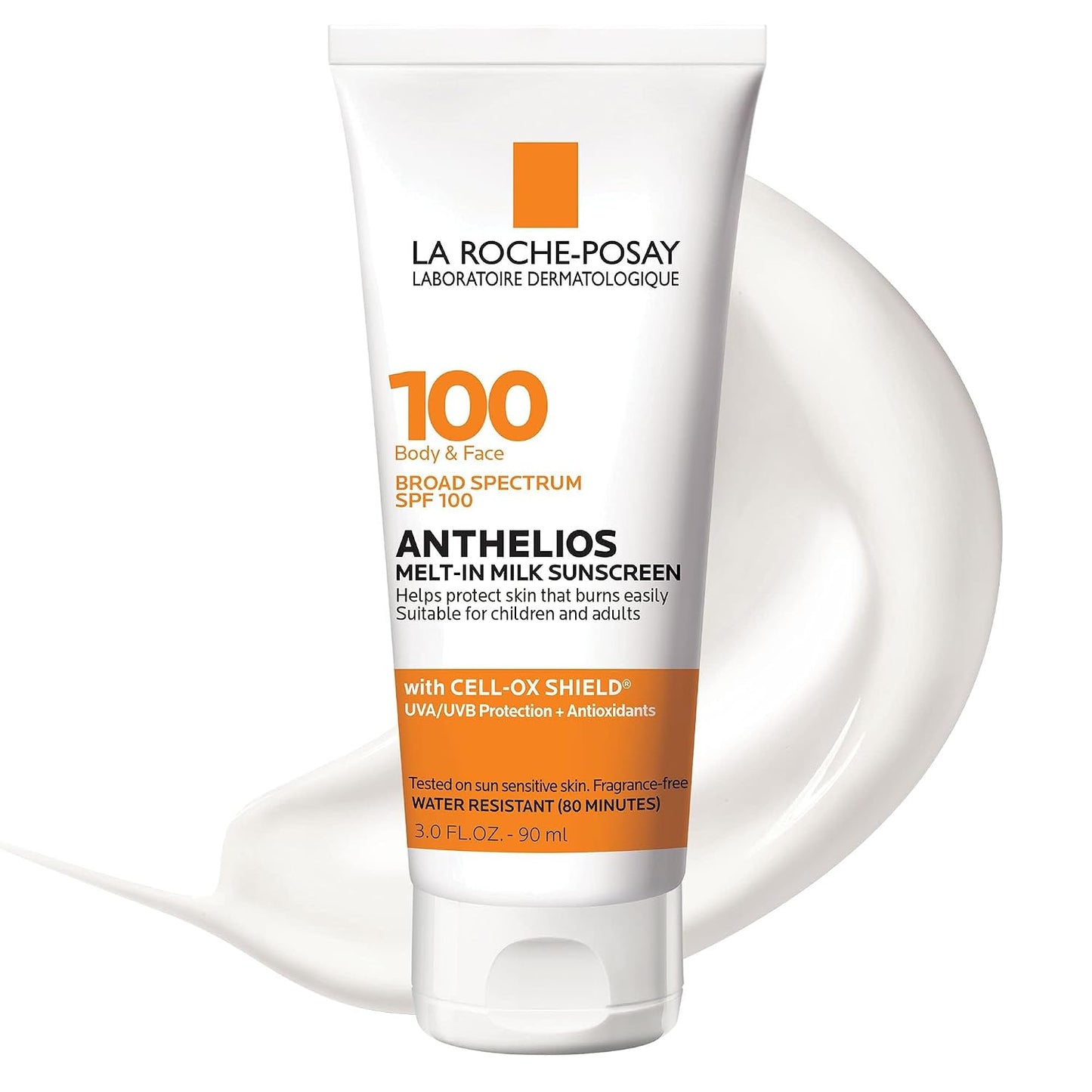 HOTLa Roche-Posay Anthelios Melt-In Milk Sunscreen SPF 100, Sunscreen For Body & Face, Broad Spectrum SPF + Antioxidants, Oil Free, For Sun Sensitive Skin, Oxybenzone Free