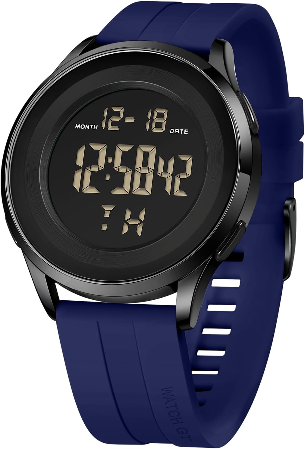 HOTCOSSINIGE Mens Digital Waterproof Military Watch for Men Black Dive Tactical Sports Minimalist Ultra-Thin Wrist Watch