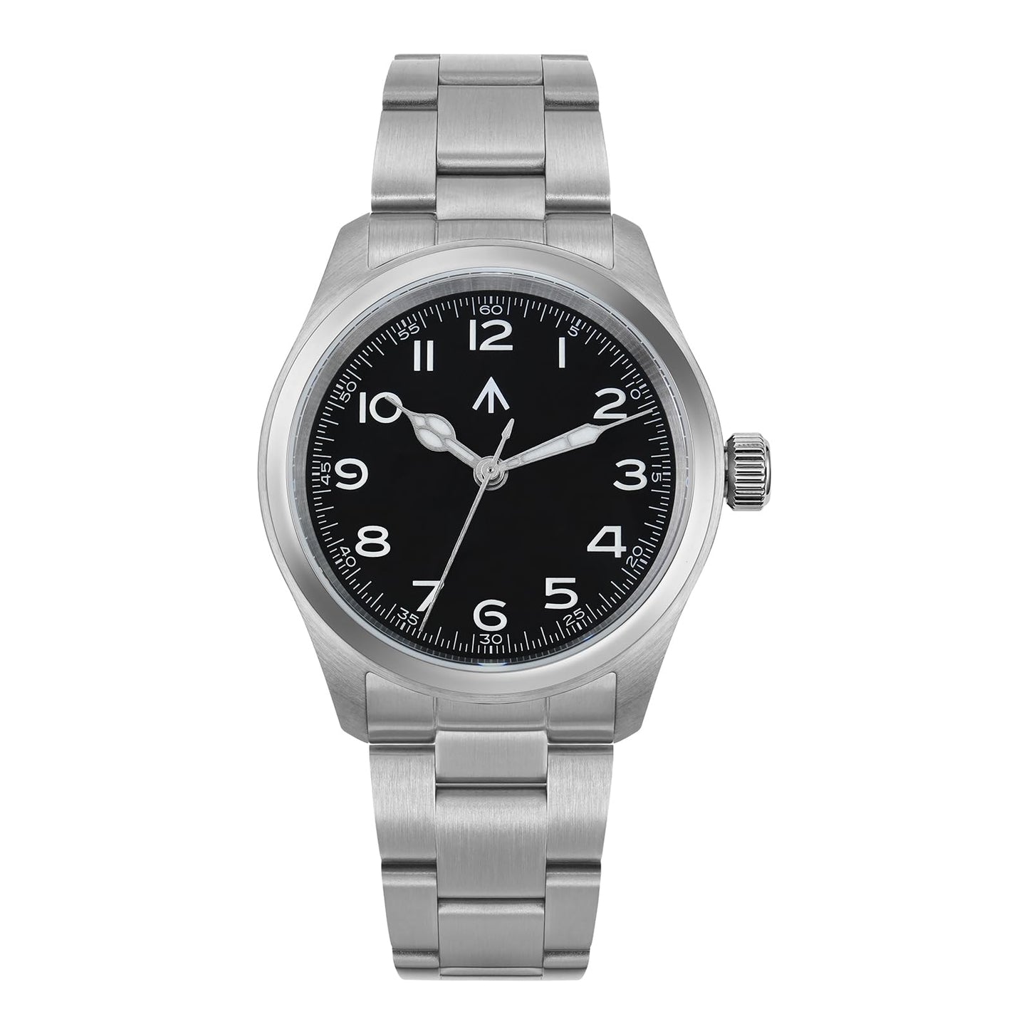 HOTTACTICAL FROG Militado ML08 Field Watch Japanese Sweep VH31 / 515 Movt with Calendar, Men's Military Watch Sapphire Crystal 10 ATM Waterproof Analog Watches for Men